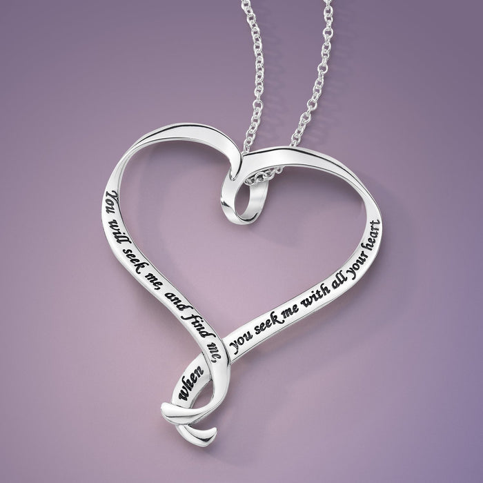 Seek Me With All Your Heart - Jeremiah 29:13 Necklace