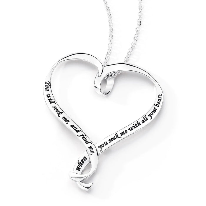 Seek Me With All Your Heart - Jeremiah 29:13 Necklace-Luarel Elliott-Afterlife Essentials