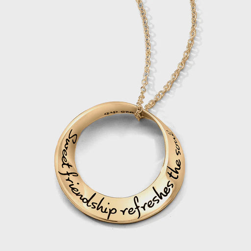 Sweet Friendship Refreshes The Soul Necklace - Gold