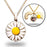 Exclusive Enameled Daisy Photo Necklace & Chain Jewelry