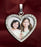 .25 Ct Diamond Heart Photo Pendant Jewelry