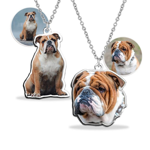 English Bulldog Photo for Color Charm or Pendant Jewelry