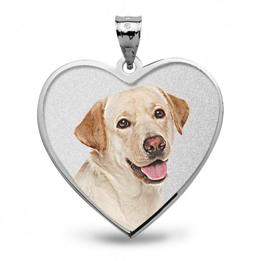 Heart with Border Photo Pendant Picture Charm Jewelry
