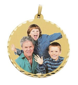 38 mm Large Round Photo Pendant Jewelry