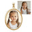 Small Oval w/Bezel Frame Photo Pendant Jewelry