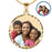 XXL Round Pendant w/ Diamond Cut Edge Photo Pendant Jewelry