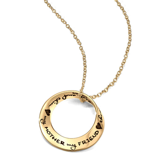 My Mother My Friend Through Thick And Thin Necklace - Gold