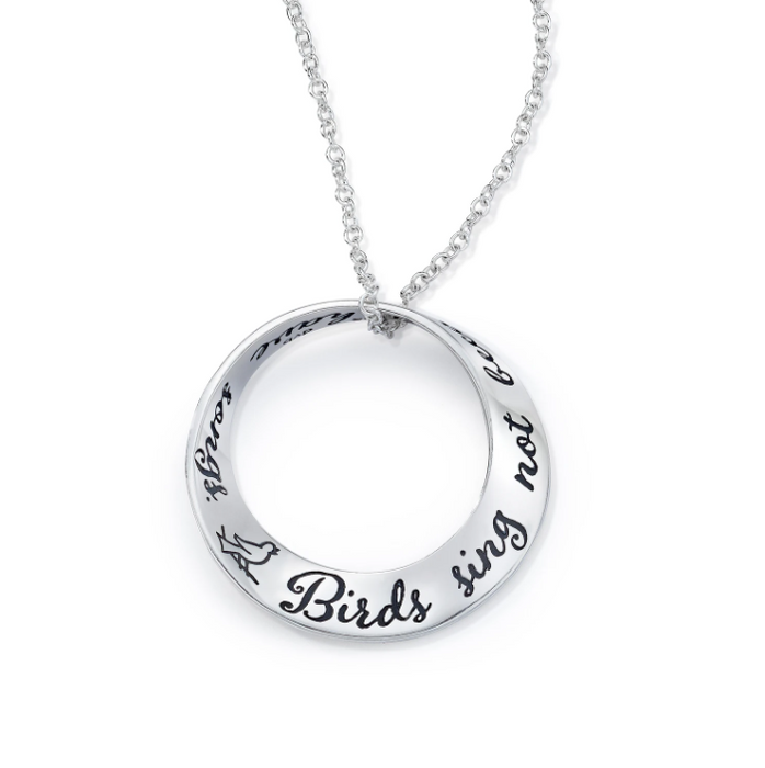 Bird Sing Not Because They Have Answers But Because They Have Songs Necklace
