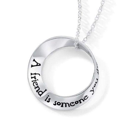 A Friend Is Someone You Share The Path With - African Proverb Necklace