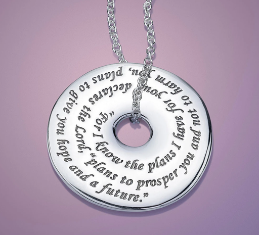 For I Know The Plans I Have For You - Jeremiah 29:11 Necklace