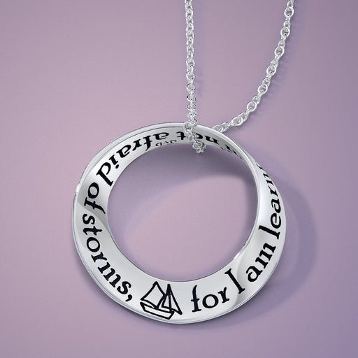 I Am Not Afraid Of Storms - Louisa May Alcott Necklace