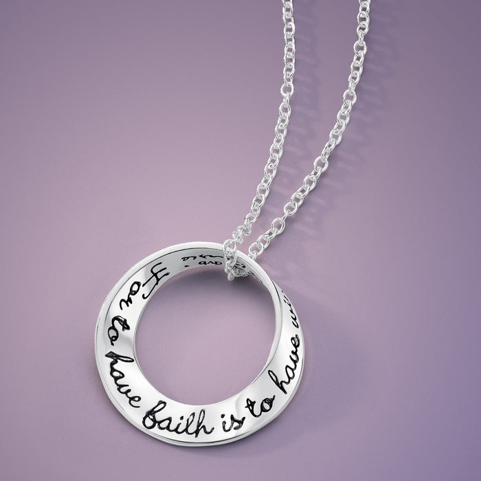 For To Have Faith Is To Have Wings - J. M. Barrie Necklace