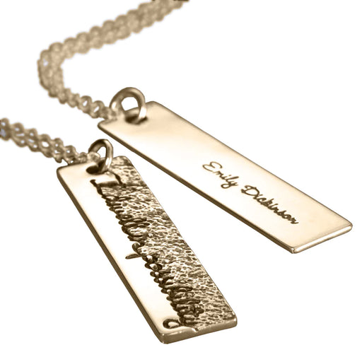 I Dwell In Possibility - Emily Dickinson Necklace - Gold