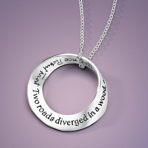 Two Roads Diverged In A Wood - Robert Frost Necklace