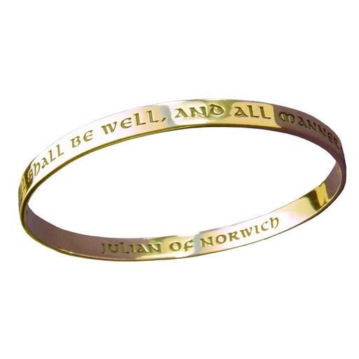 All Shall Be Well - Julian Of Norwich Bracelet - Gold