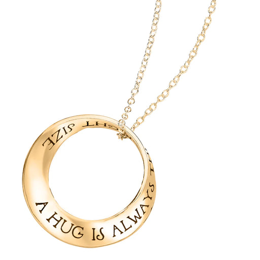 A Hug Is Always The Right Size Necklace - Gold