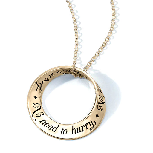 No Need To Be Anyone But Yourself - Virginia Woolf Necklace - Gold