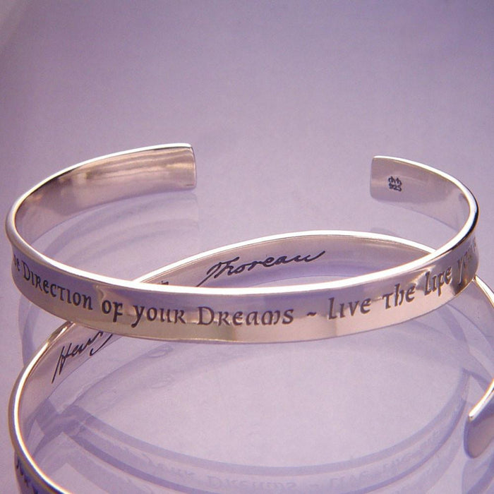 Live The Life You've Imagined - Henry David Thoreau Bracelet