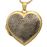 Heart Double Photo Locket Fingerprint Pendant