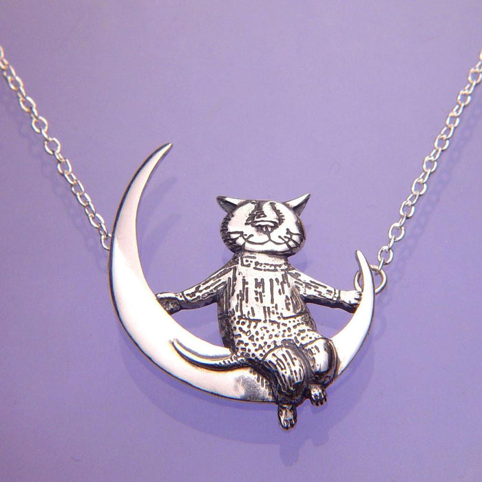 Moon Cat - Edward Gorey Necklace