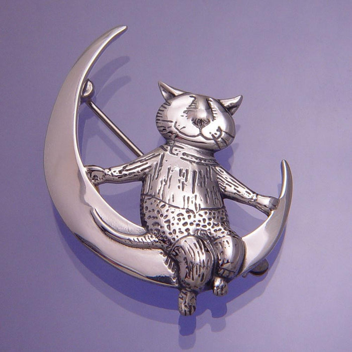 Moon Cat Pin