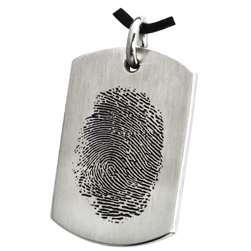 Fingerprint Dog Tag Pendant