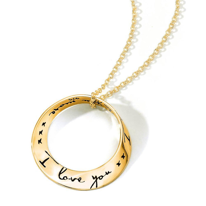 I Love You More Necklace - Gold