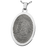 B&B Oval Fingerprint Pendant