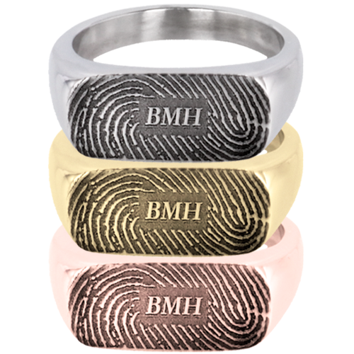 Personalized Rectangle Ring