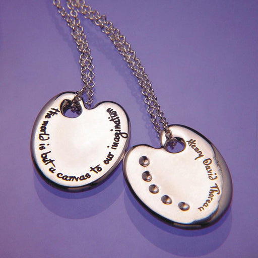 The World Is But A Canvas - Henry David Thoreau Necklace