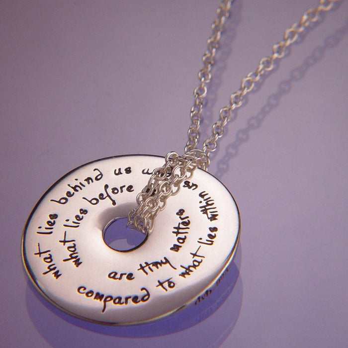What Lies Within - Ralph Waldo Emerson Necklace