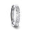 SILVERADO Silver Hammered Finish Flat Style Wedding Band - 4mm & 8mm