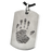 B&B Dog Tag Handprint Pendant