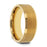 HONOR Gold-Plated Tungsten Beveled Polished Edges Flat Ring with Brushed Center - 6mm & 8mm