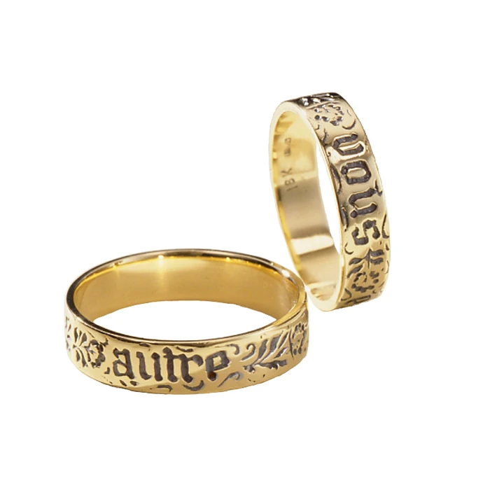 French: Vous Et Nul Autre Ring - Gold