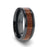 LEIFI Koa Wood Inlaid Black Titanium Ring with Bevels - 8 mm-Afterlife Essentials