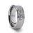 MINISTER Titanium Ring with Raised Hammered Finish and Polished Step Edges - 8 mm