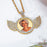 Photo Engraved Cubic Zirconia Angel Pendant Jewelry