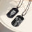 Black Stainless Steel Laser Dog Tag Photo Pendant w- 24 inch Ball Chain Jewelry