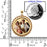 Large Round w/ Rope Frame Photo Pendant Jewelry