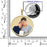 Large Round w/ Bezel Frame and Protective Crystal Photo Pendant Jewelry