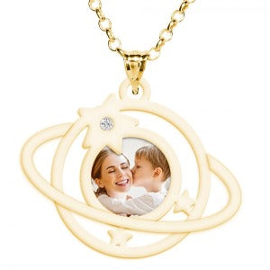 My Universe Photo Pendant With 1 Cubic Zirconia Jewelry