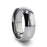 PETERSON Titanium Polished Finish Domed Men’s Wedding Band - 6mm & 8mm